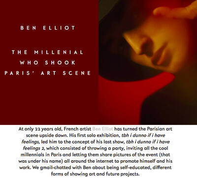 (link: http://metalmagazine.eu/bi/post/interview/ben-elliot-the-millenial-who-shook-paris-art-scene-anna-baques text: read more popup: yes) - © Ben Elliot