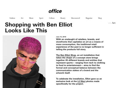 (link: http://www.officemagazine.net/shopping-ben-elliot-looks text: read more popup: yes) - © Ben Elliot