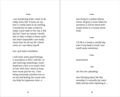 Diary extracts - © Ben Elliot