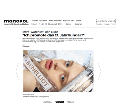 (link: https://www.monopol-magazin.de/instaram-ben-elliot text: read more popup: yes) - © Ben Elliot