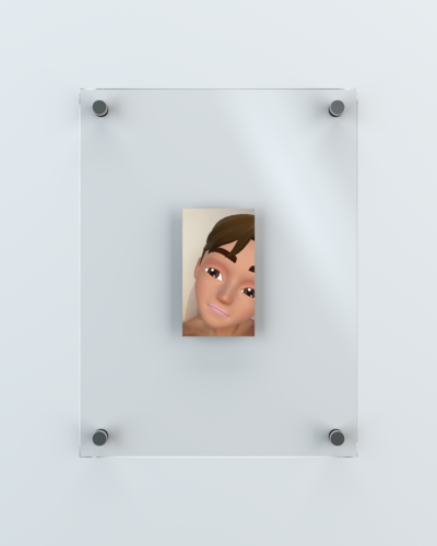 Unreleased Selfies, ongoing series. Digital print. 12.3 x 7 cm (36 x 27 cm frame). - © Ben Elliot
